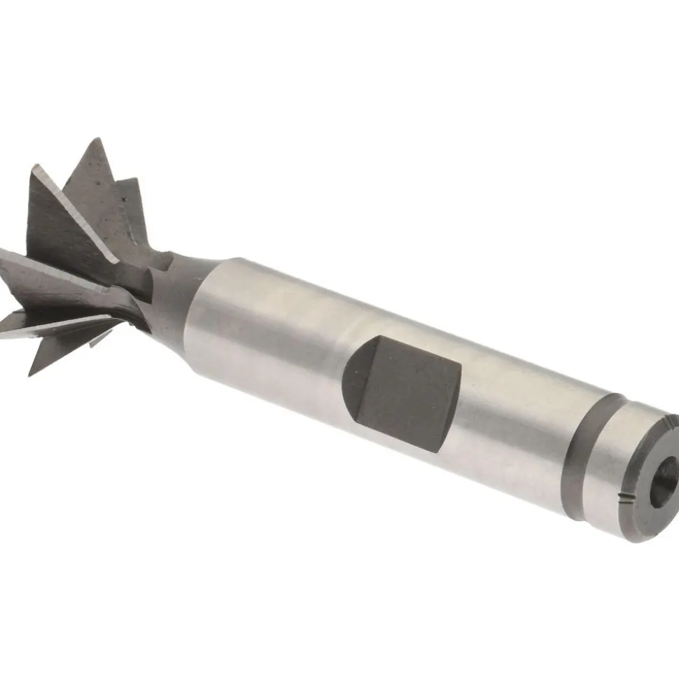 Dovetail Cutter: 45 °, 3/4" Cut Dia, 7/32" Cut Width, Cobalt