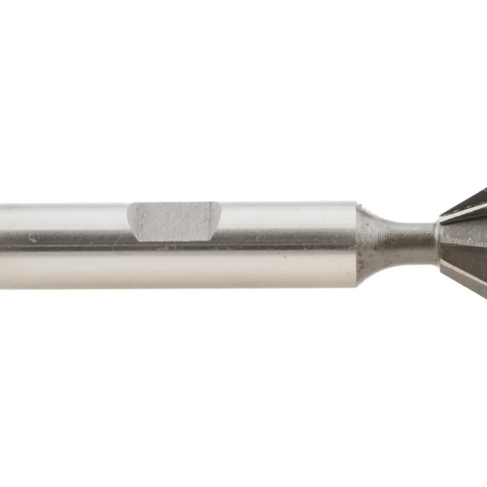 Dovetail Cutter: 60 °, 1/2" Cut Dia, 7/32" Cut Width, High Speed Steel