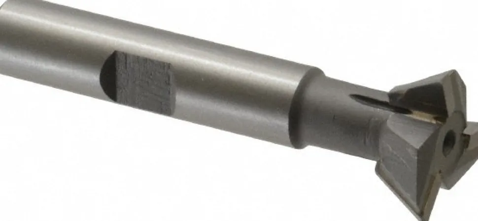 Dovetail Cutter: 60 °, 3/4" Cut Dia, 1/4" Cut Width, Carbide Tipped
