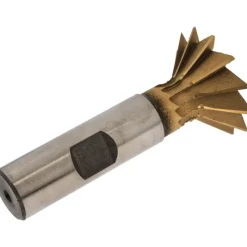 Dovetail Cutter: 45 °, 1-3/8" Cut Dia, 3/8" Cut Width, High Speed Steel