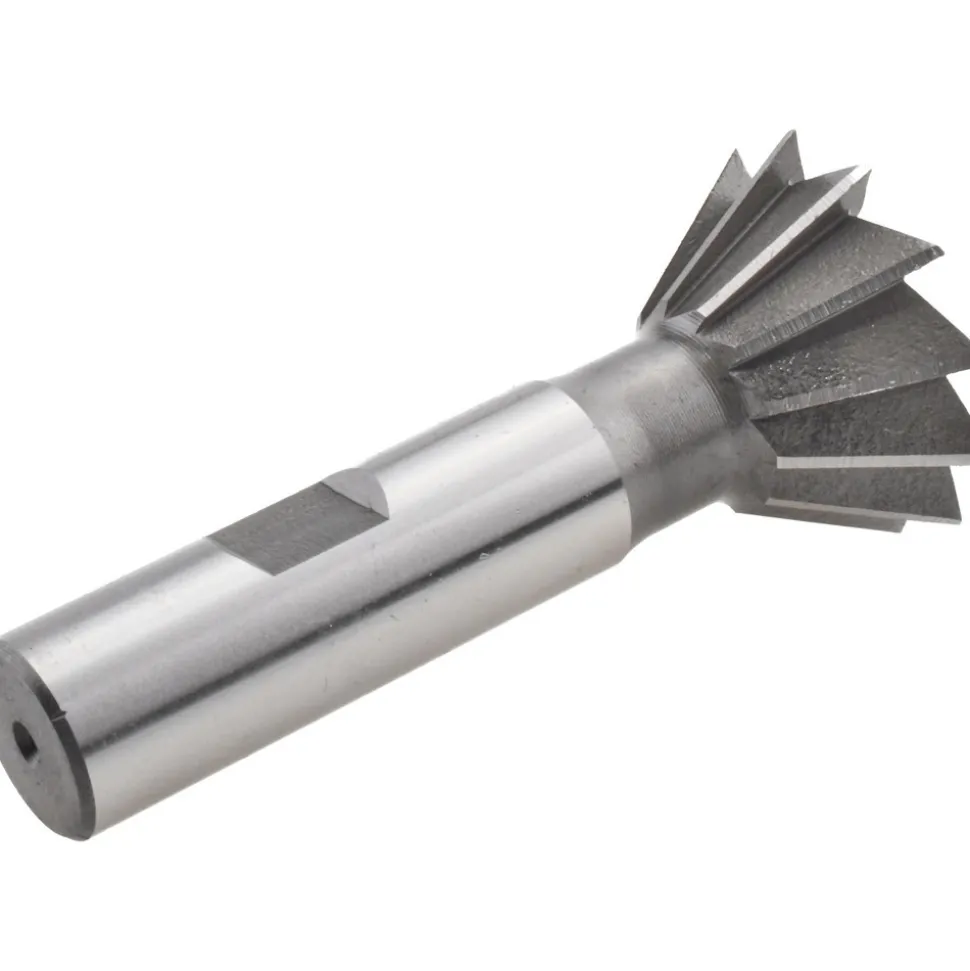 Dovetail Cutter: 60 °, 1-3/8" Cut Dia, 9/16" Cut Width, High Speed Steel