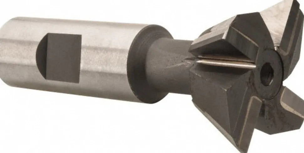 Dovetail Cutter: 60 °, 1-1/2" Cut Dia, 5/8" Cut Width, Carbide Tipped