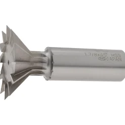 Dovetail Cutter: 45 °, 1-7/8" Cut Dia, 13/16" Cut Width, High Speed Steel