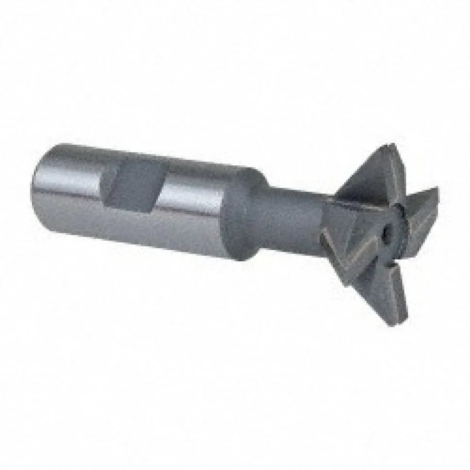 Dovetail Cutter: 45 °, 1-1/2" Cut Dia, 1/2" Cut Width, Carbide Tipped