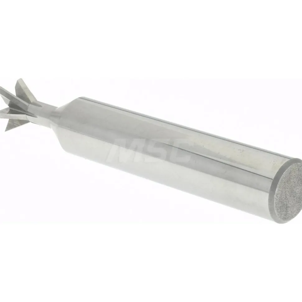 Dovetail Cutter: 60 °, 1/4" Cut Width, Solid Carbide