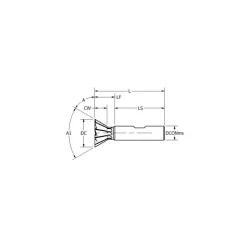 Dovetail Cutter: 45 °, 1/2" Cut Dia, 1/8" Cut Width, High Speed Steel