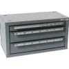 3 Drawer, M3x0.50 to M18x2.50 Tap Storage