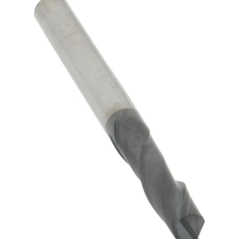 Drill Mill: 3/16" Dia, 5/8" LOC, 2 Flutes, 90 ° Point, Solid Carbide