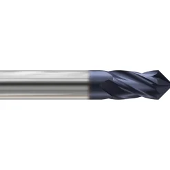 Drill Mill: 3/4" Dia, 1-1/2" LOC, 4 Flutes, 90 ° Point, Solid Carbide