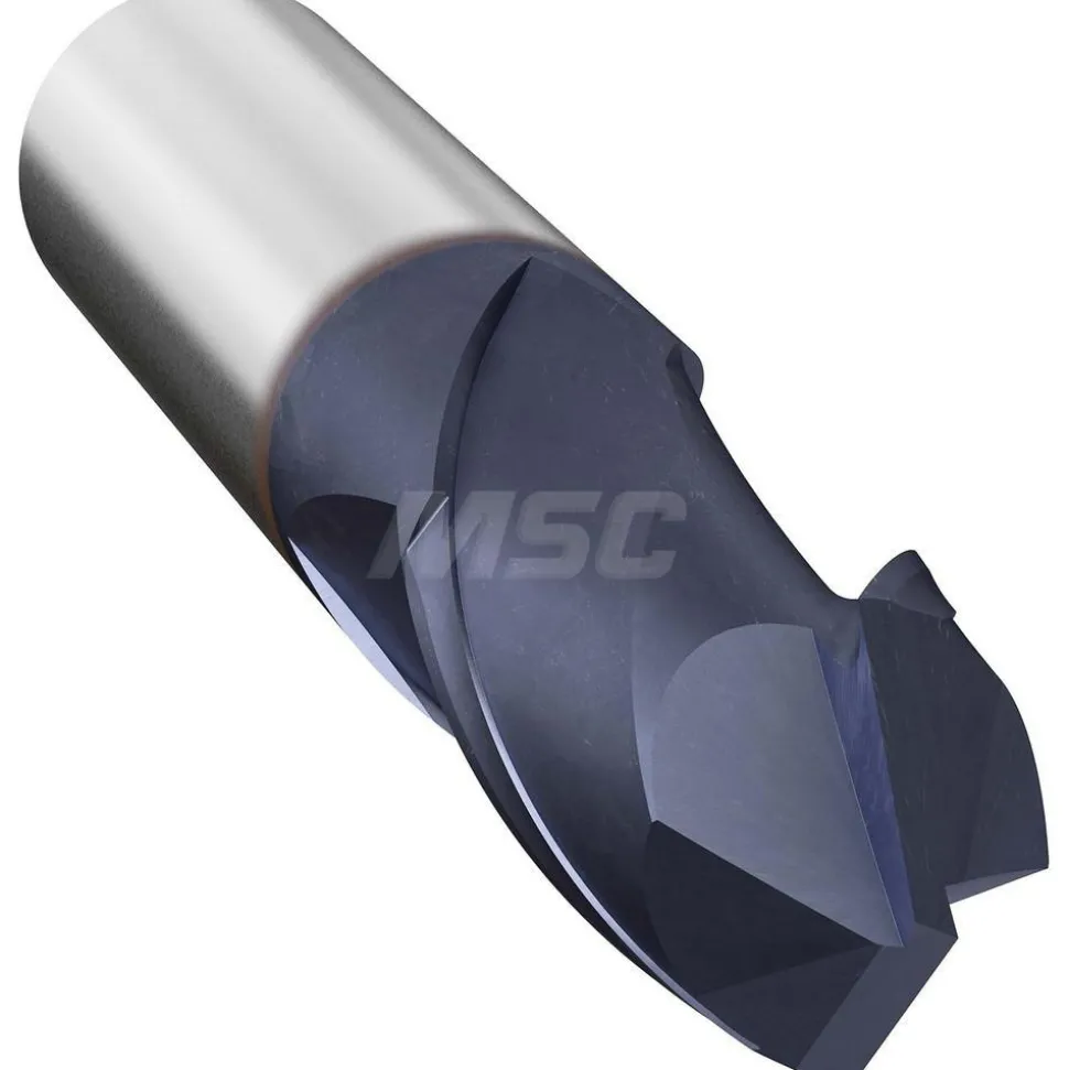 Drill Mill: 3/8" Dia, 1" LOC, 2 Flutes, 90 ° Point, Solid Carbide