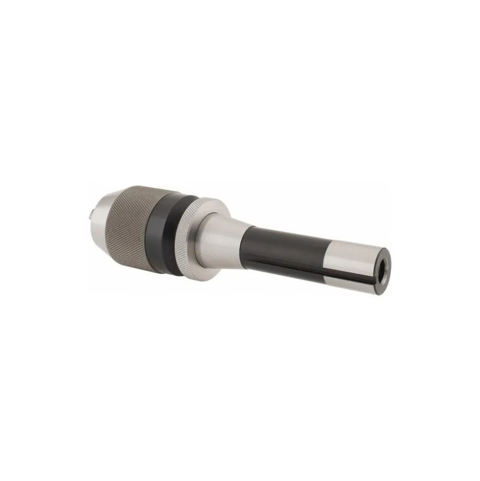 Drill Chuck: 1/32 to 1/2" Capacity, Integral Shank Mount, R8