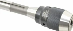 Drill Chuck: 3/64 to 1/2" Capacity, Integral Shank Mount, R8