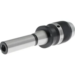 Drill Chuck: 1/64 to 1/2" Capacity, Integral Shank Mount, R8