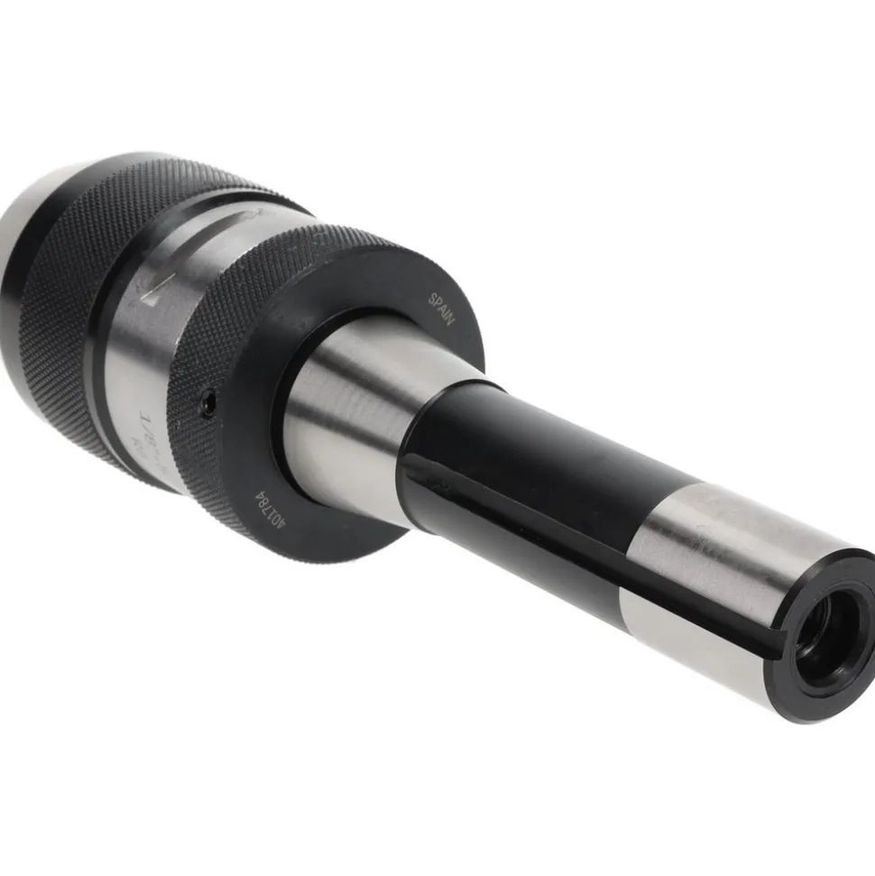 Drill Chuck: 1/8 to 5/8" Capacity, Integral Shank Mount, R8