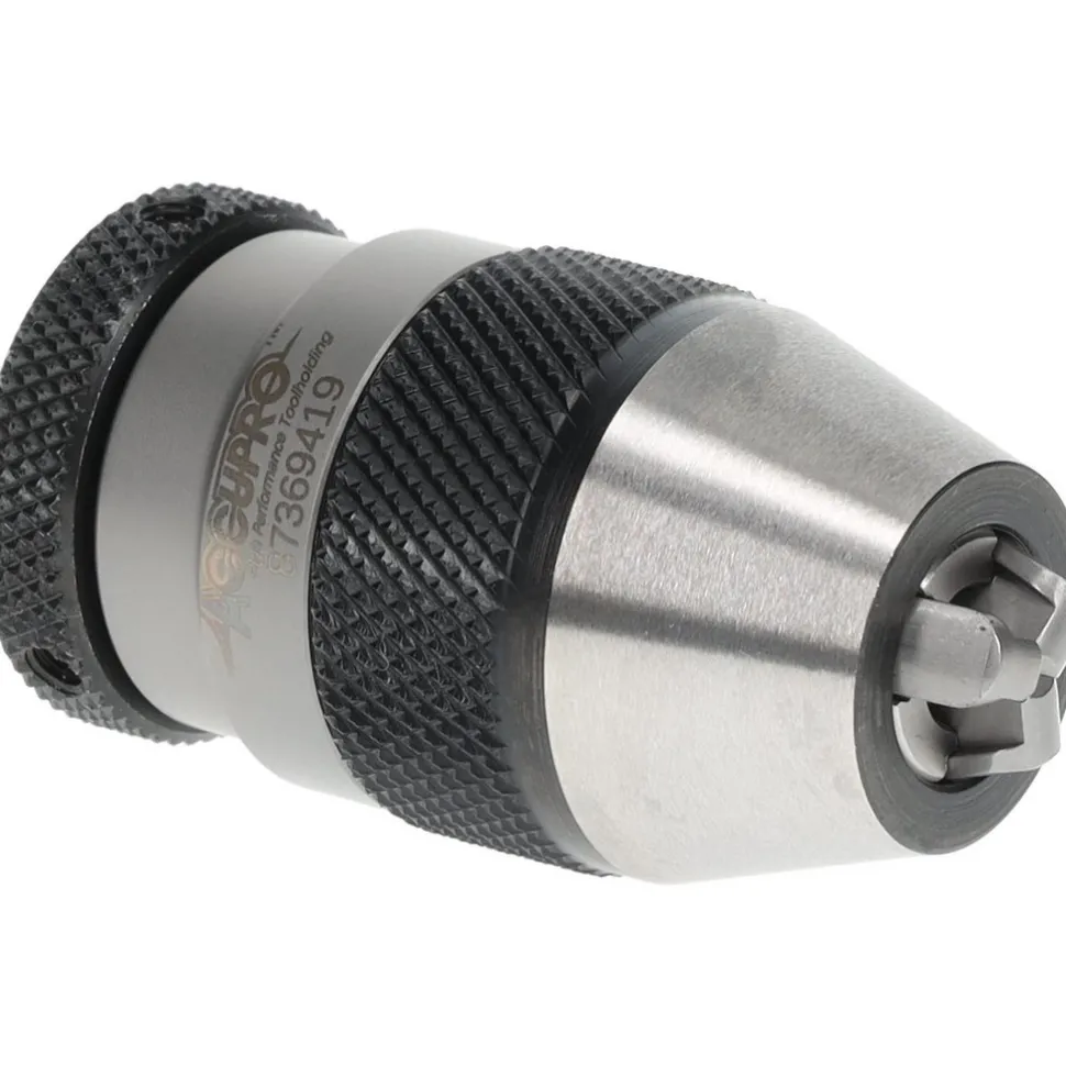 Drill Chuck: 1/64 to 1/8" Capacity, Tapered Mount, JT0