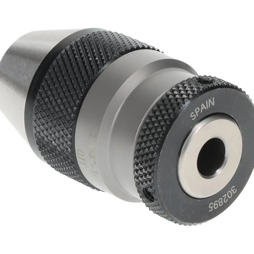Drill Chuck: 1/64 to 1/8" Capacity, Tapered Mount, JT0