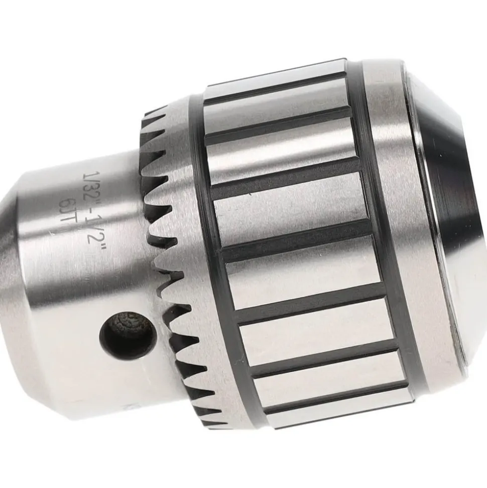 Drill Chuck: 1/16 to 1/2" Capacity, Tapered Mount, JT6