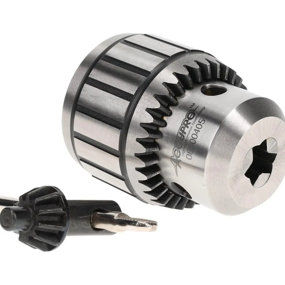 Drill Chuck: 1/16 to 1/2" Capacity, Tapered Mount, JT6