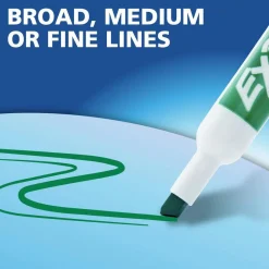 Dry Erase Markers & Accessories: Color: Red; Tip Type: Chisel; Marker Cap: Capped