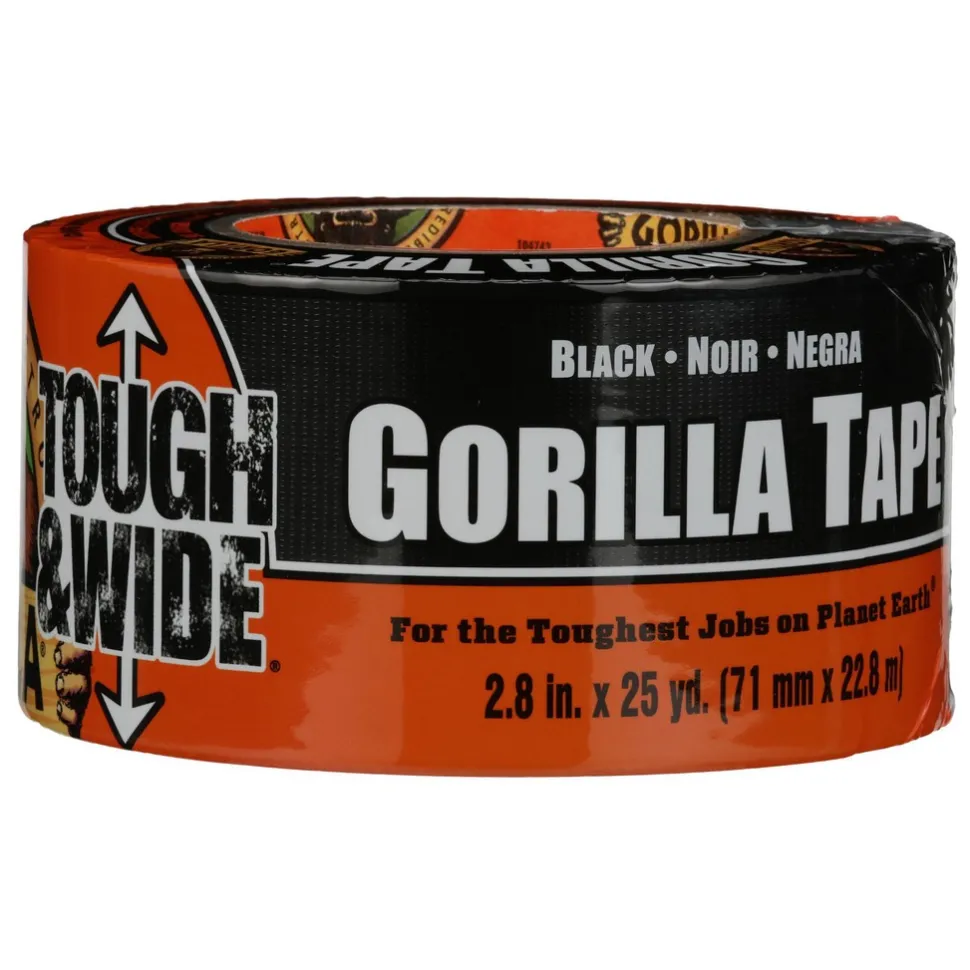Duct Tape: 2-7/8" Wide, 75' Long, 17 mil Thick, Polyethylene Cloth