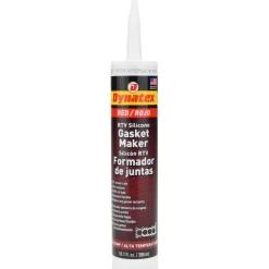 Elastic Sealant: 11 oz Cartridge, Red, RTV Silicone