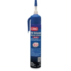 Elastic Sealant: 8 oz Tube, Blue, RTV Silicone
