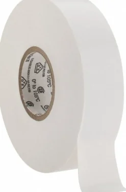 Electrical Tape: 3/4" Wide, 66' Long, 7 mil Thick, White