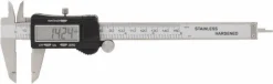 Electronic Caliper: 150.00 mm, 6", 0.0100 mm, 0.0005" Resolution, +/-0.02 mm, +/-0.0010" Accuracy, Steel