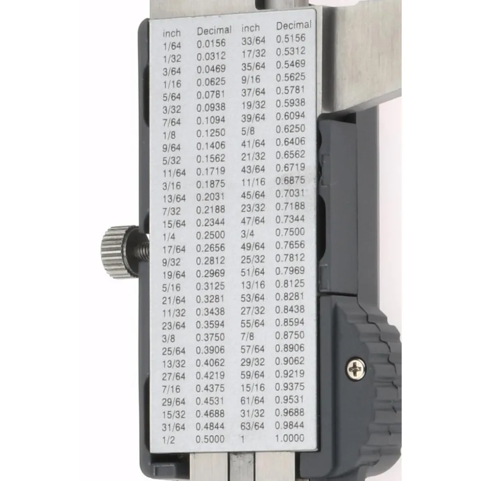 Electronic Caliper: 150.00 mm, 6", 0.0100 mm, 0.0005" Resolution, +/-0.02 mm, +/-0.0010" Accuracy, Data Output, Stainless Steel