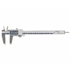 Electronic Caliper: 150.00 mm, 6", 0.01 mm, 0.0005" Resolution, +/-0.02 mm, +/-0.0010" Accuracy, Data Output, Stainless Steel
