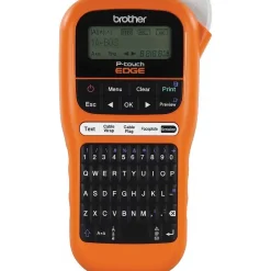 Electronic Label Makers: Power Source: (6) AAA Batteries, 9V DC 1.6A AC Adapter Auto Ranging Power Supply