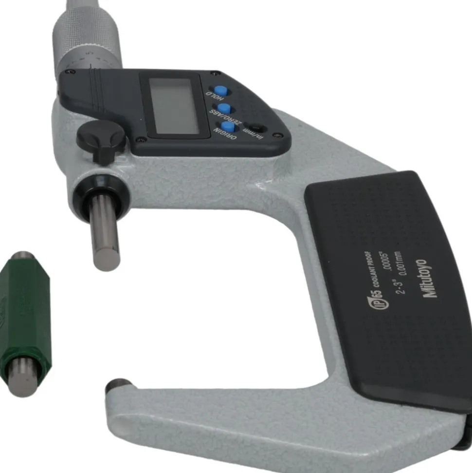 Electronic Outside Micrometer: 50.80 mm to 3", Solid Carbide Face, IP65