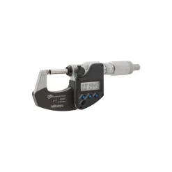 Electronic Outside Micrometer: 0.00 mm to 1", Solid Carbide Face, IP65