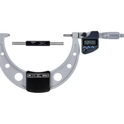 Electronic Outside Micrometer: 127.00 mm to 6", Solid Carbide Face, IP65
