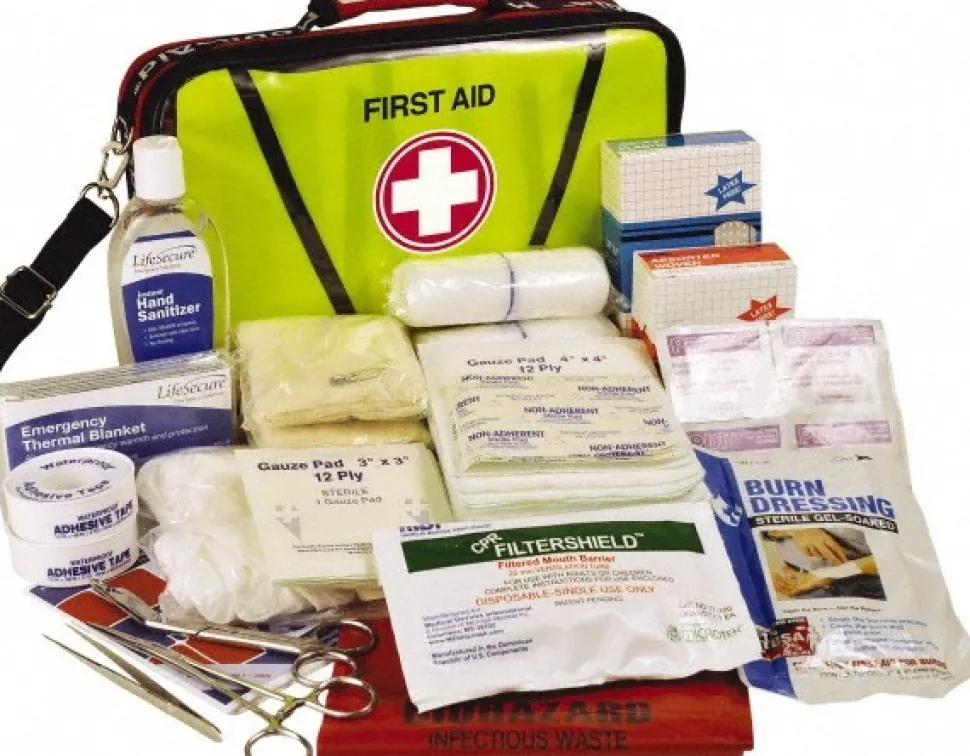 Emergency Prep Kits: Kit Type: Earthquake Survival; Container Type: Pouch; Container Material: Nylon