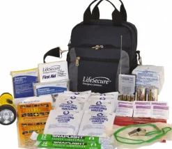 Emergency Prep Kits: Kit Type: Earthquake Survival; Container Type: Bag; Container Material: Polyester