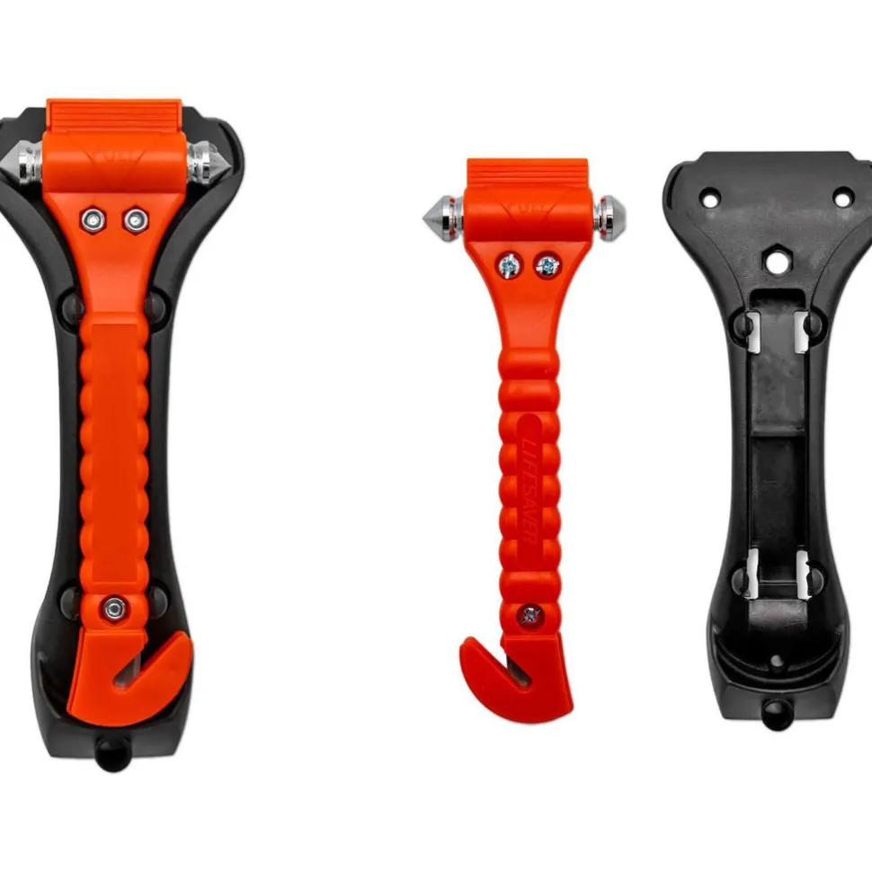 EMT Tools: Tool Type: Window Punch, Emergency Hammer; Tool Function: Glass Window Breaker, Seat Belt Cutter; Material: Stainless Steel, Plastic