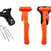 EMT Tools: Tool Type: Window Punch, Emergency Hammer; Tool Function: Glass Window Breaker, Seat Belt Cutter; Material: Stainless Steel, Plastic, Forged Steel