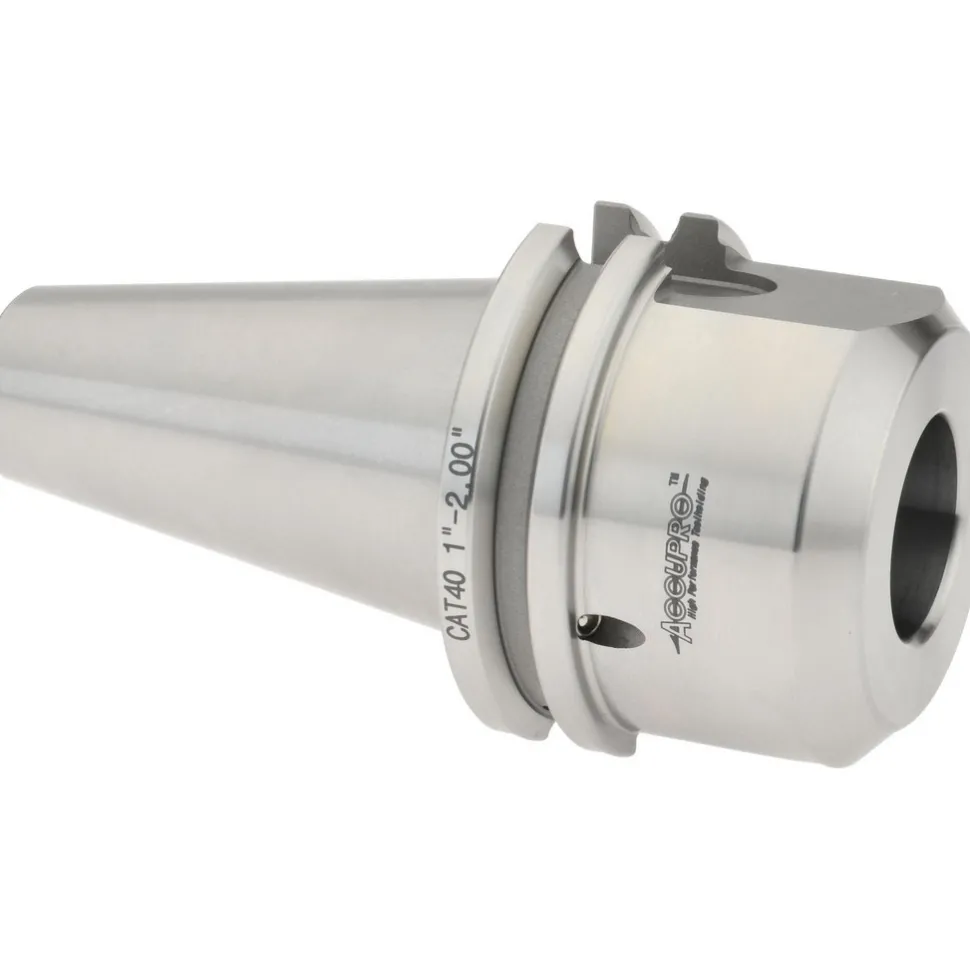 End Mill Holder: CAT40 Taper, Taper Shank, 1" Hole Dia