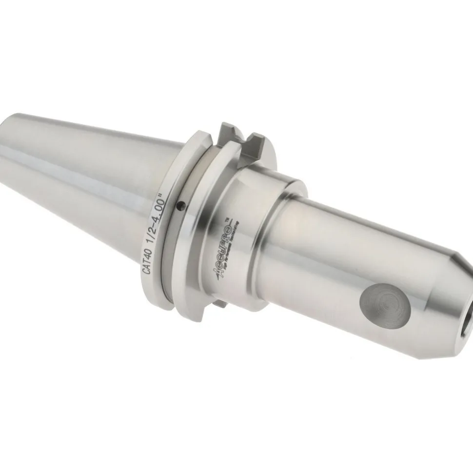 End Mill Holder: CAT40 Taper, Taper Shank, 1/2" Hole Dia