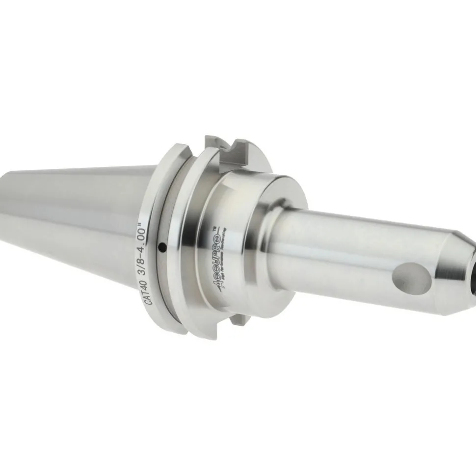 End Mill Holder: CAT40 Taper, Taper Shank, 3/8" Hole Dia