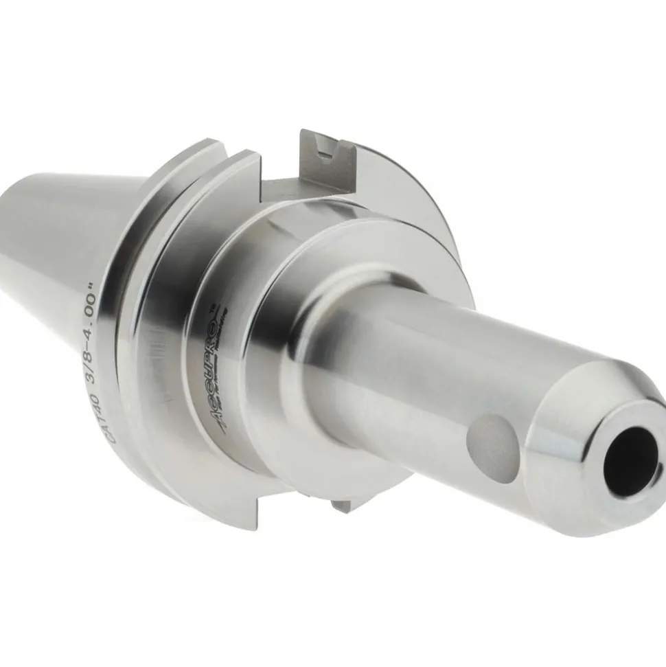 End Mill Holder: CAT40 Taper, Taper Shank, 3/8" Hole Dia