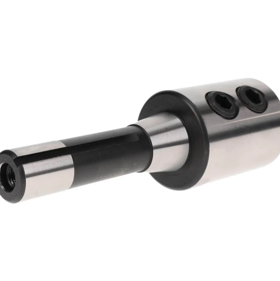 End Mill Holder: R8 Taper, Taper Shank, 1" Hole Dia
