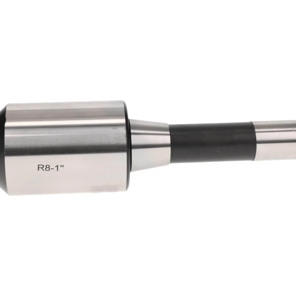 End Mill Holder: R8 Taper, Taper Shank, 1" Hole Dia
