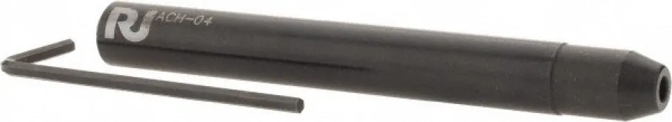 End Mill Holder: 3/8" Shank Dia, Weldon Flat & Straight Shank, 1/8" Hole Dia