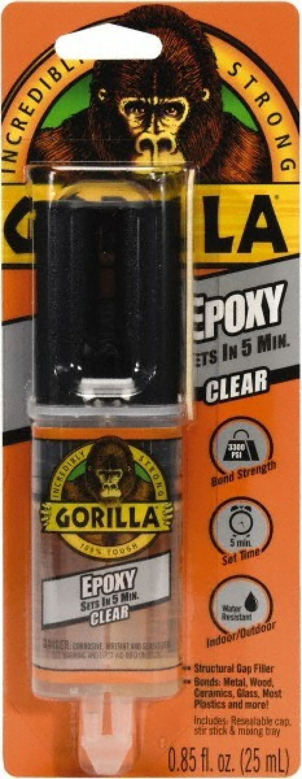 Epoxy: 0.85 oz, Syringe Adhesive