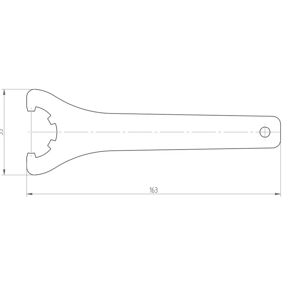 ER16 Collet Chuck Wrench: Spanner, Use with ER Spanner Nuts