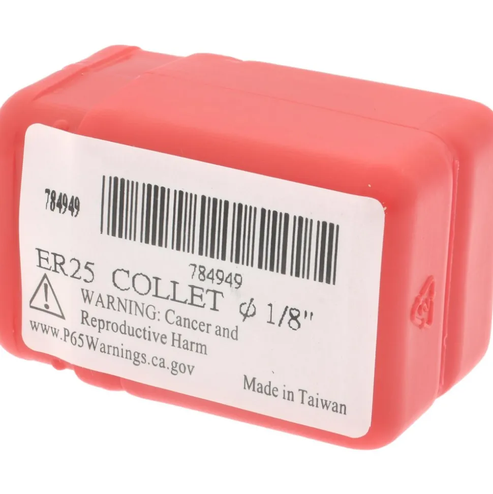 ER Collet: ER25, 1/8" Collet Size