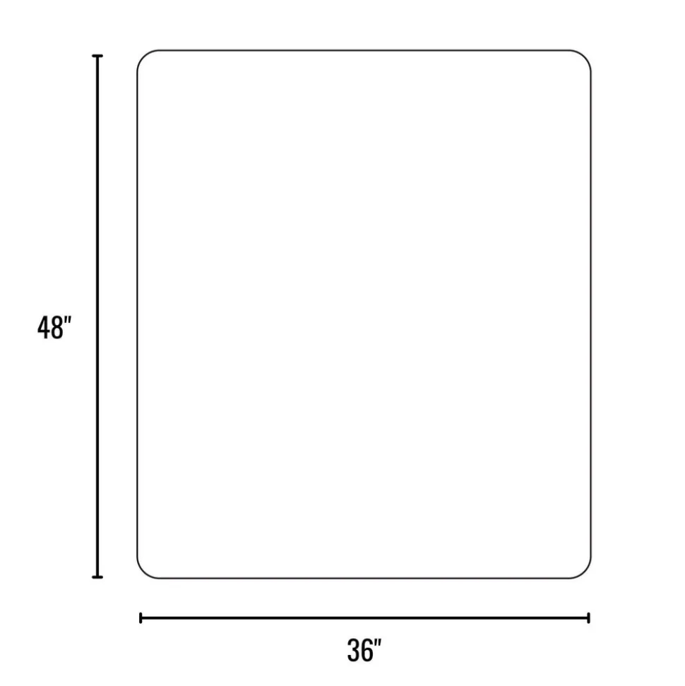 EverLife 36" x 48" Chair Mat for Hard Floors