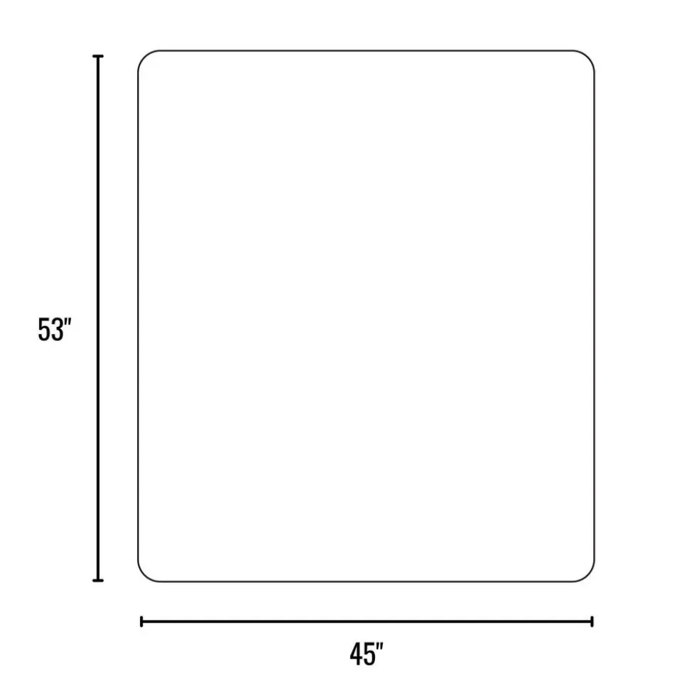 EverLife 45" x 53" Chair Mat for Hard Floors